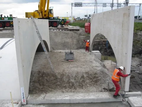 Martens prefab beton Bebo boogbruggen ecopassage 10 Almere