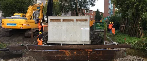 Martens prefab beton Diepriool Erasmusweg Den Haag