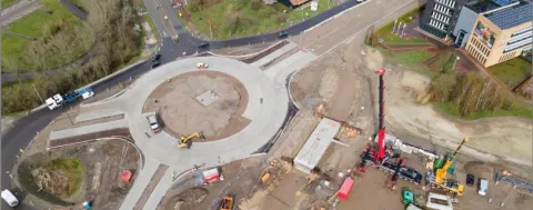 Afbeelding project aanleg fietstunnel rotonde De Bromtol
