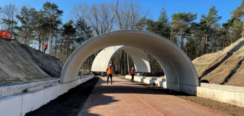 Afbeelding project Bebo boogelementen fietstunnel Martens prefab beton