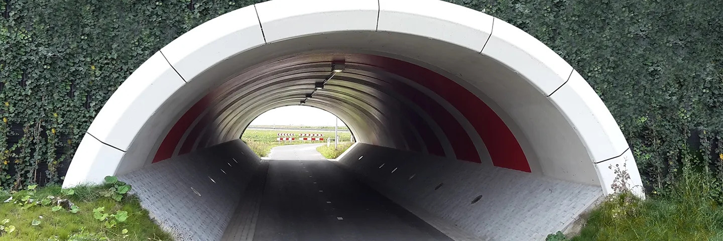 Martens prefab beton Bebo fietstunnel Badhoevedorp