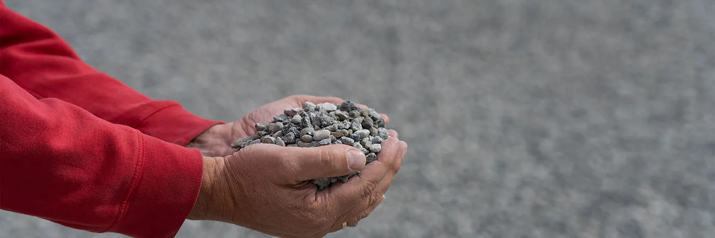 Afbeelding gerecyled betongranulaat Martens beton