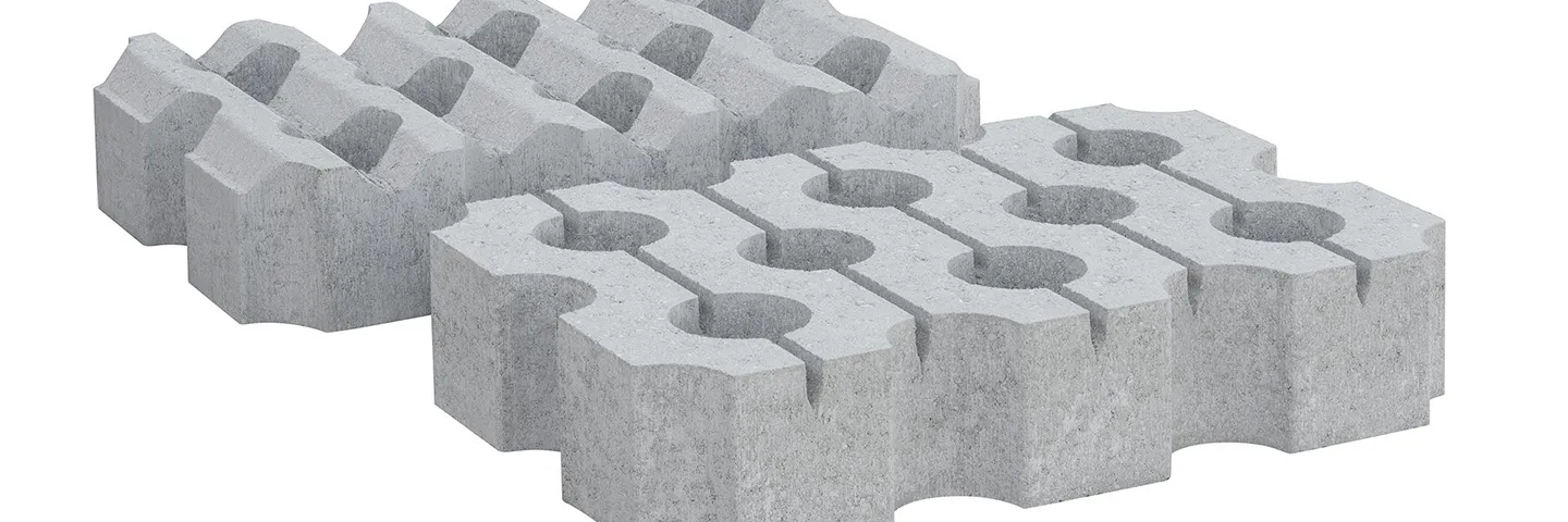 Header type grasbetonstenen