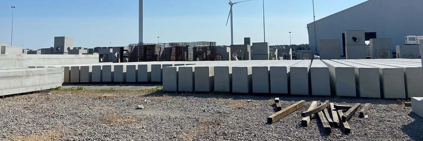 Header project fundatiebalken Martens beton hoogspanningsstation Nederweert