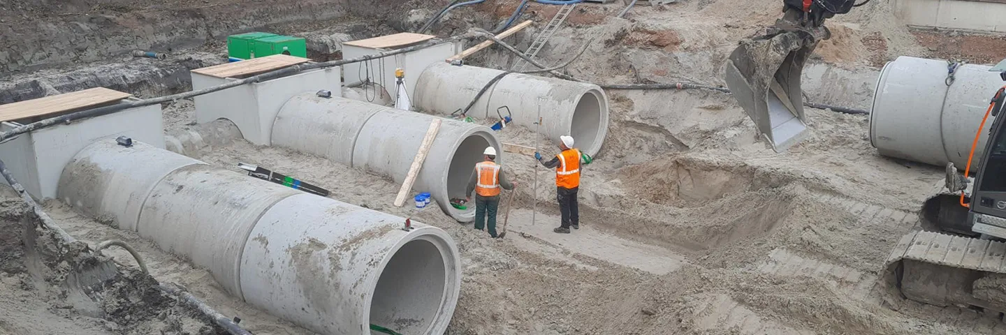 Header project realisatie waterbassin Oudeschild Texel